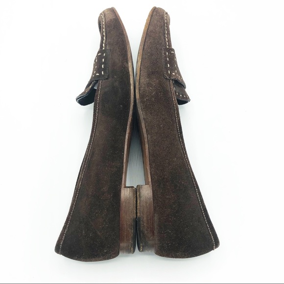 Prada Brown Suede Leather Loafer SZ 39/9 - Picture 3 of 6